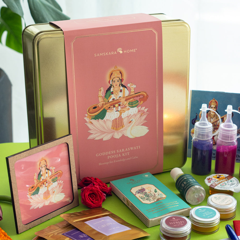 Saraswati Pooja Samagri Kit – Samskara Home