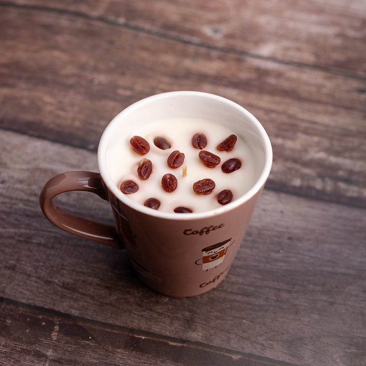 Mocha Flame Coffee Cup Candle