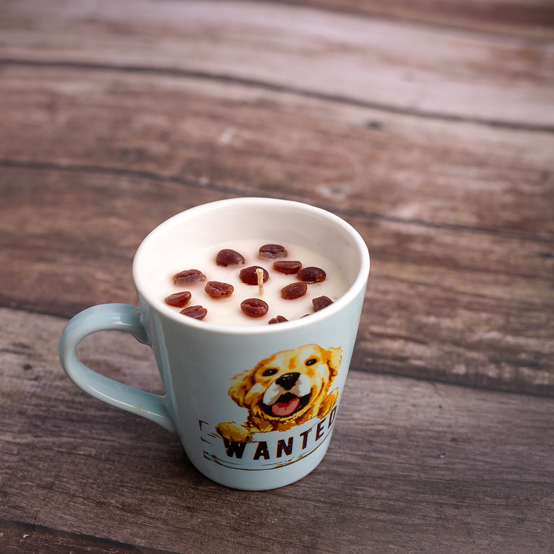 Pup Wanted Coffee Cup Candle