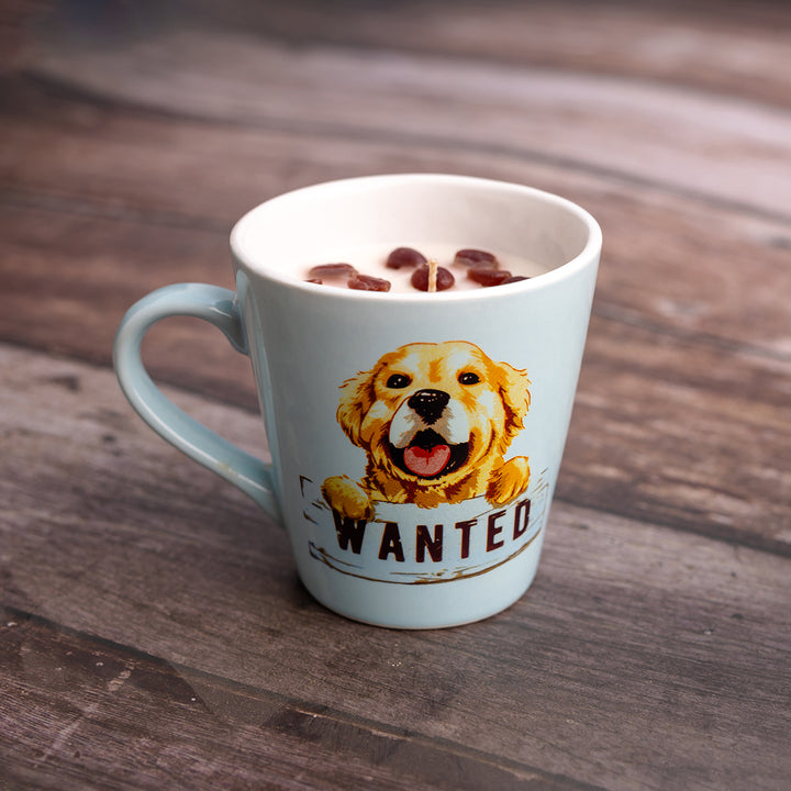 Pup Wanted Coffee Cup Candle