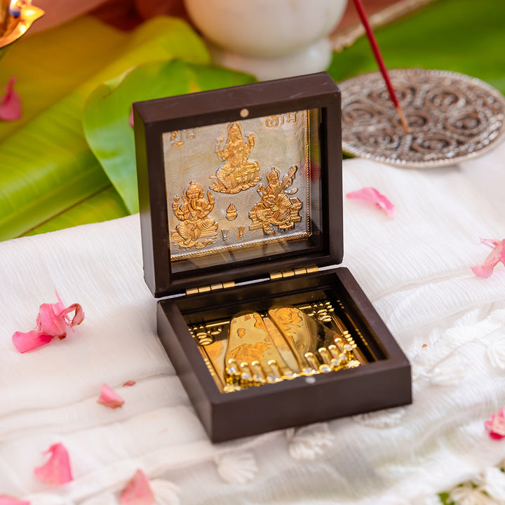 Lakshmi, Ganesh, Saraswati Pocket Temple (Small)