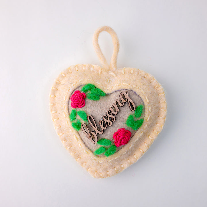 Easter Blessings Heart Hanging