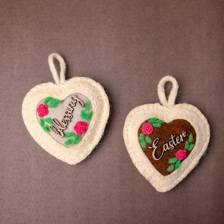 Easter Blessings Heart Hanging