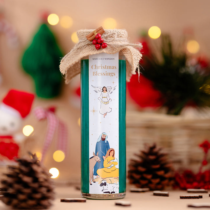 Church Candle Unscented Green