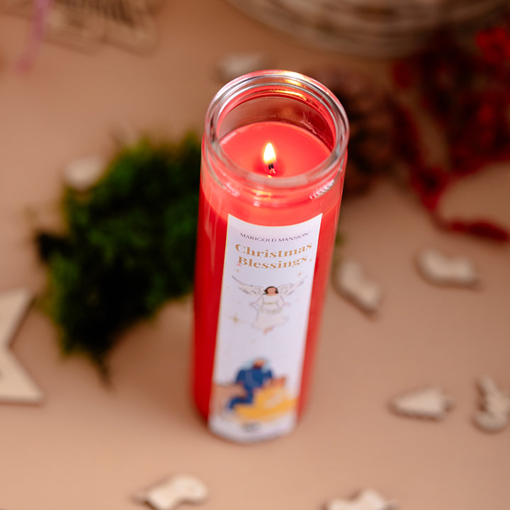Church Candle Unscented Red