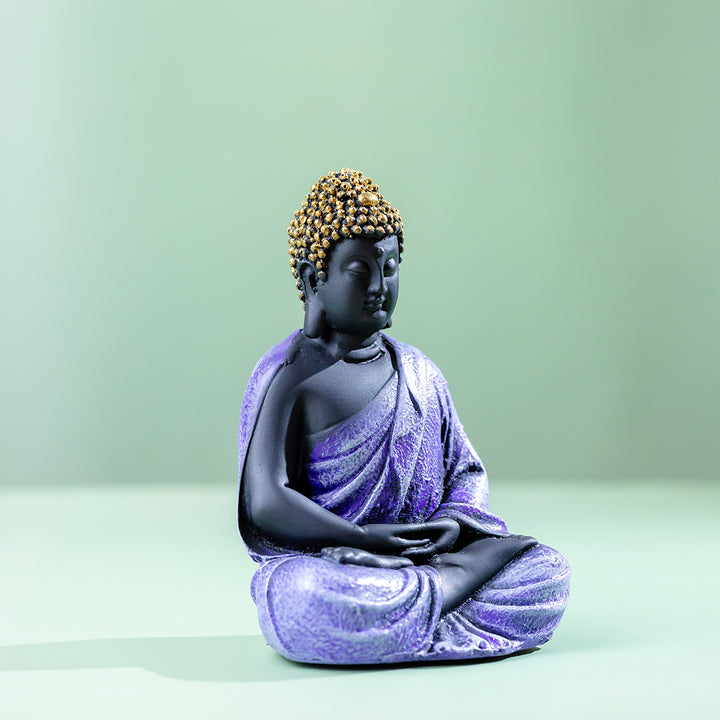 Purple Tranquility Buddha Statue
