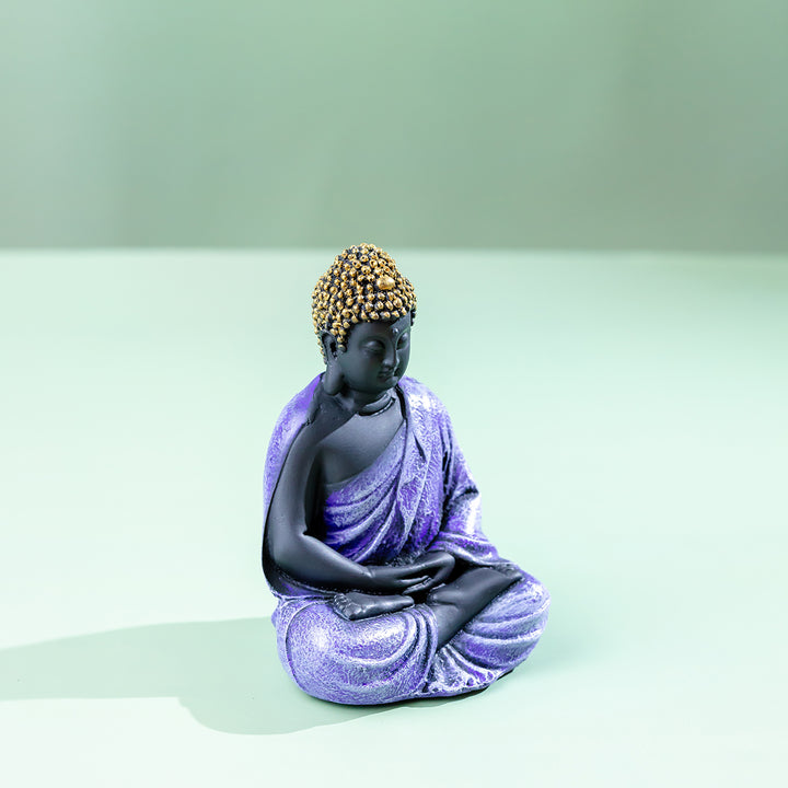 Purple Tranquility Buddha Statue