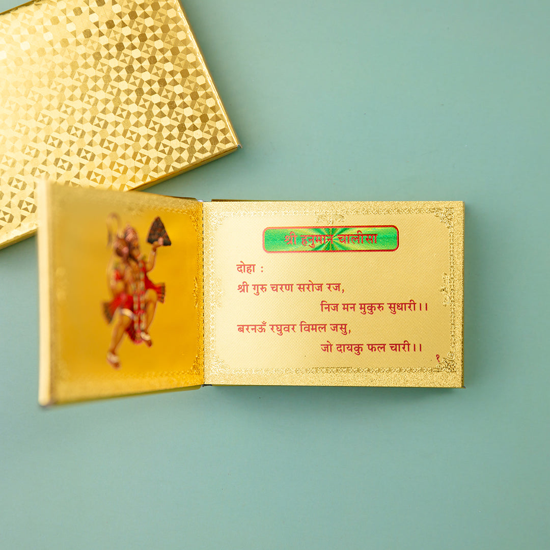 Golden Hanuman Chalisa Book Set