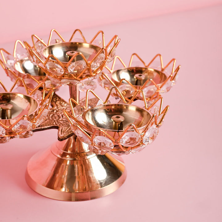 Embellished Panch Arti Diya