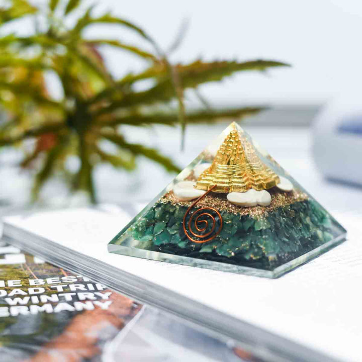 Green Orgone Pyramid