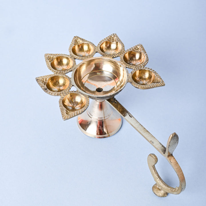 Pranati Pooja Aarti Diya With Handle