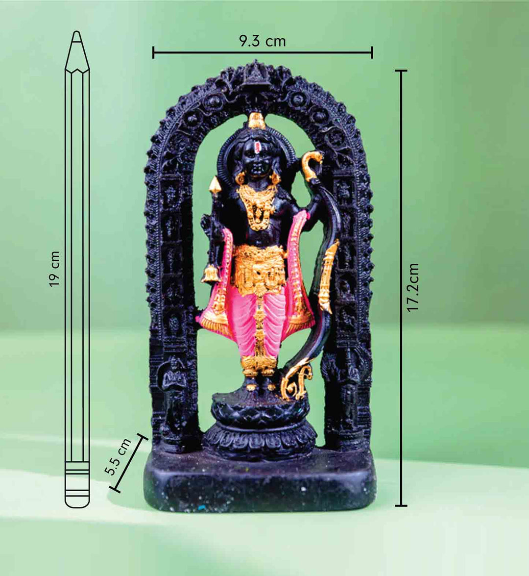 Radiant Black Gold Ram with Pink Drape