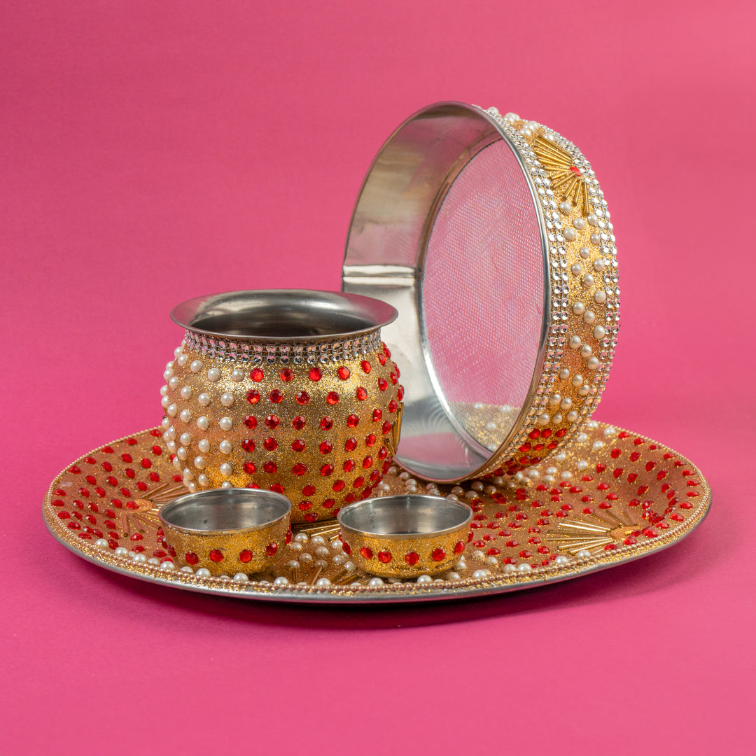 Sakhi Karva Chauth Thali Set