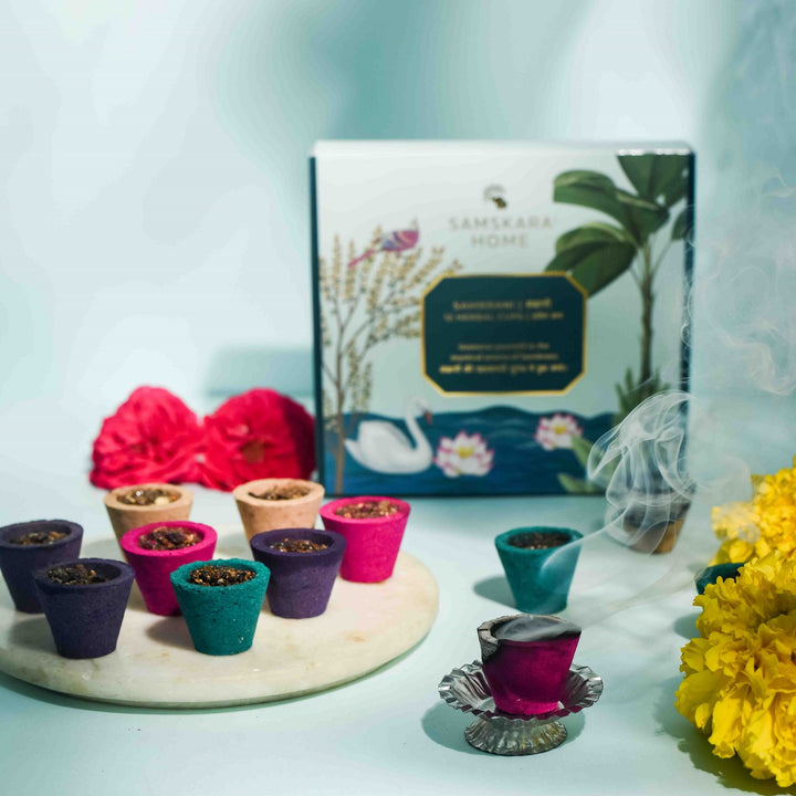 Sampoorna Havan Sangrah 12 Sambrani Cups