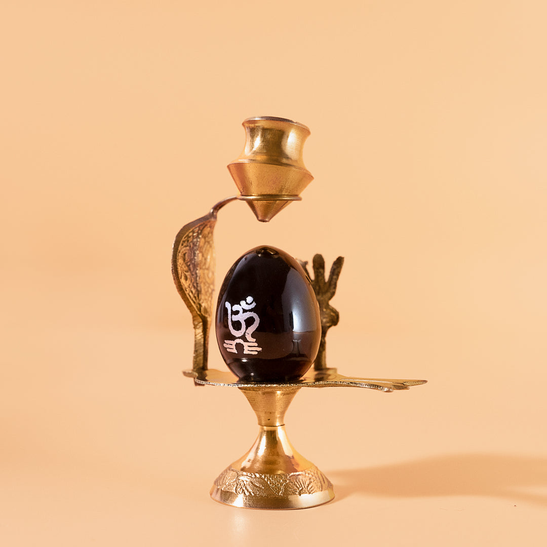 Black Stone Shivalingam Small