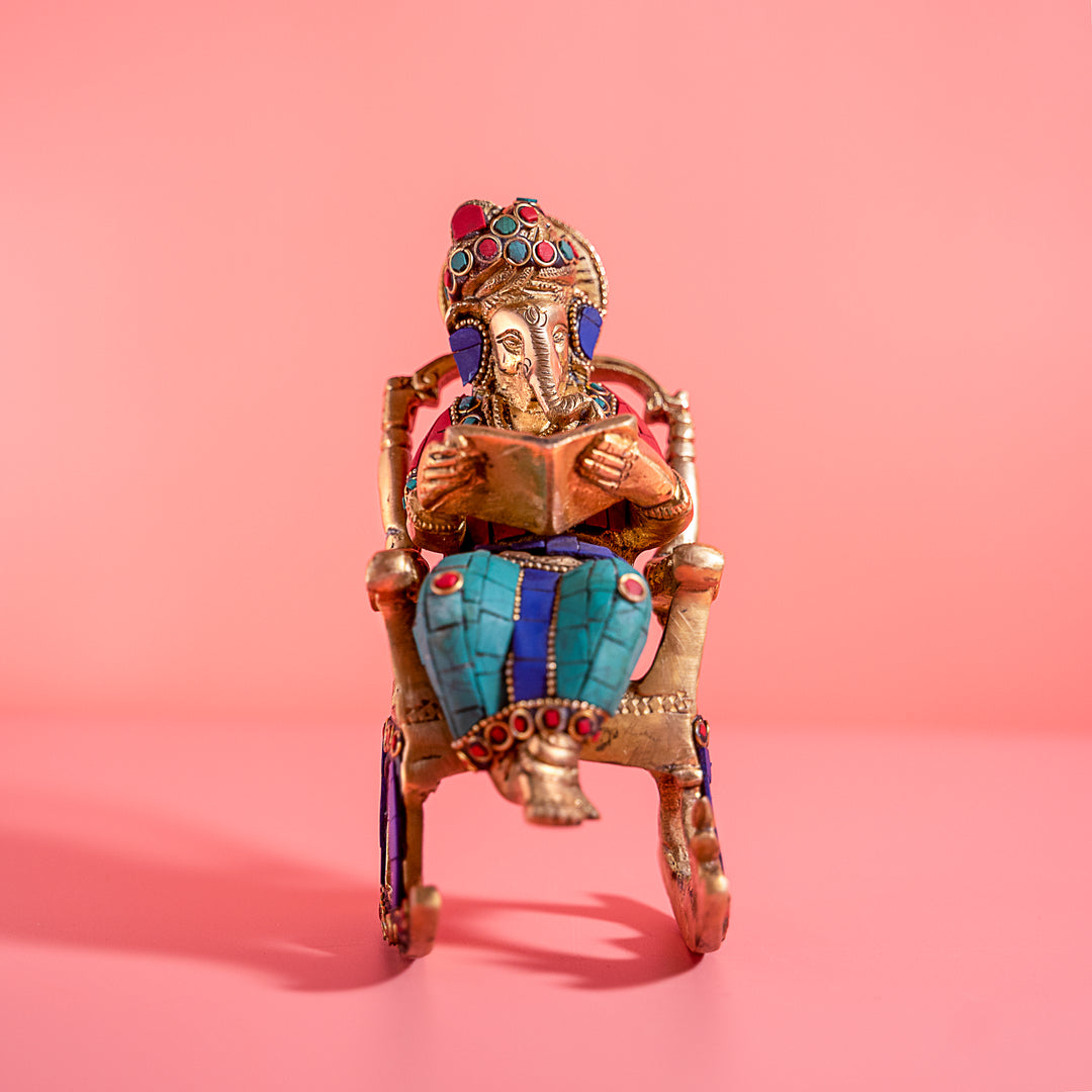 Akshara Ganapati Brass Idol