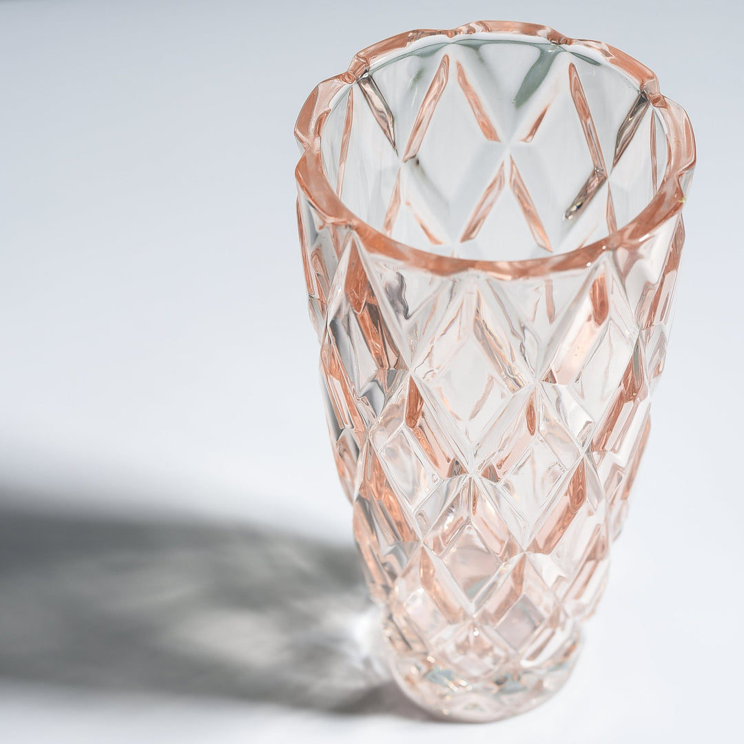 Angel Pink Clear Vase