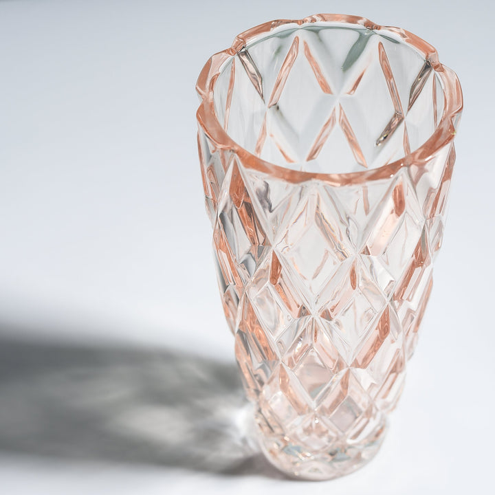 Angel Pink Clear Vase