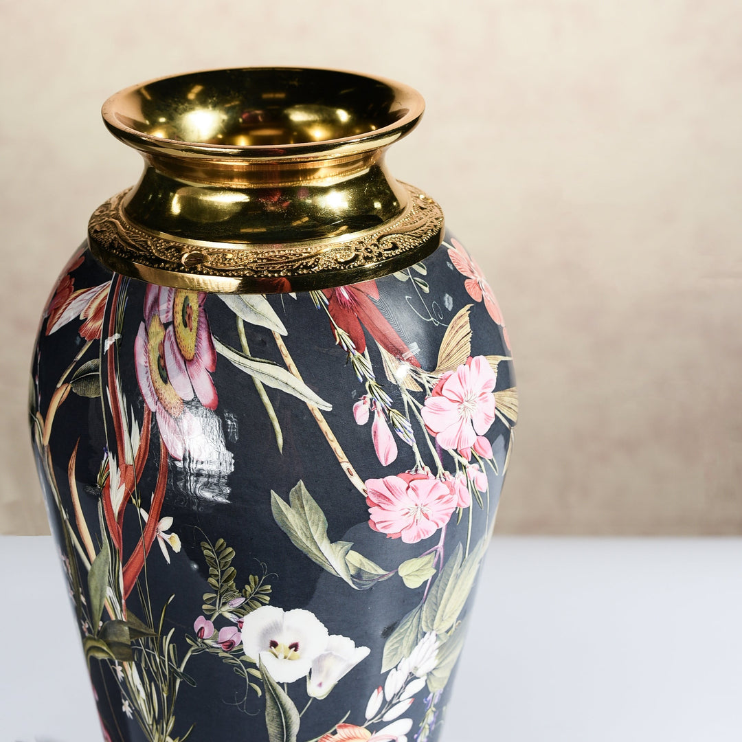 Audrey Metal Printed Vase