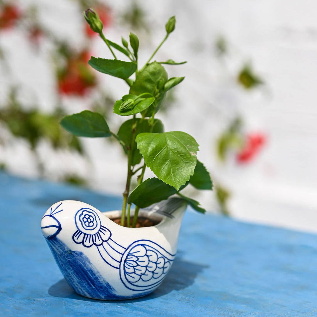 Avis Bird Ceramic Planter