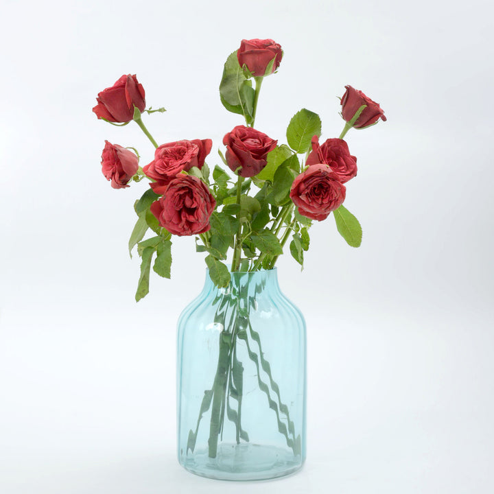 Baby Blue Glass Vase