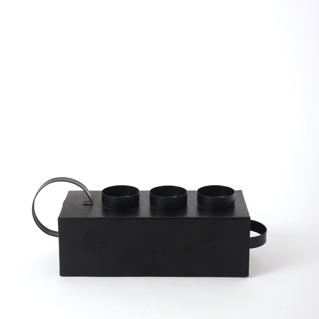 Black Triple Candle Holder