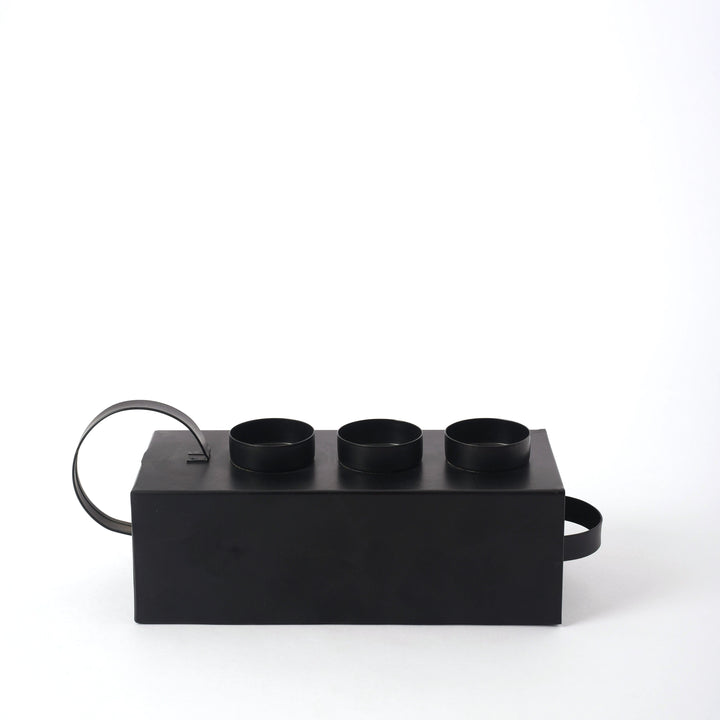 Black Triple Candle Holder