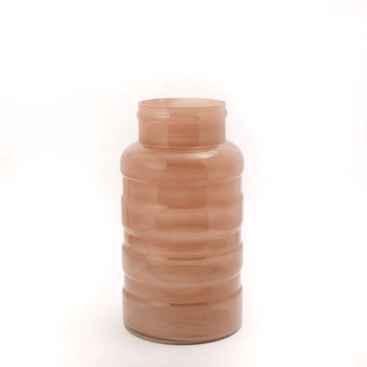 Brandy Pink Bottle Glass Vase