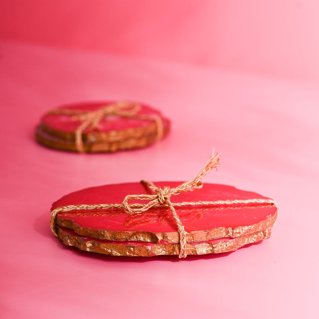 Carmine Coasters (Set Of 4)