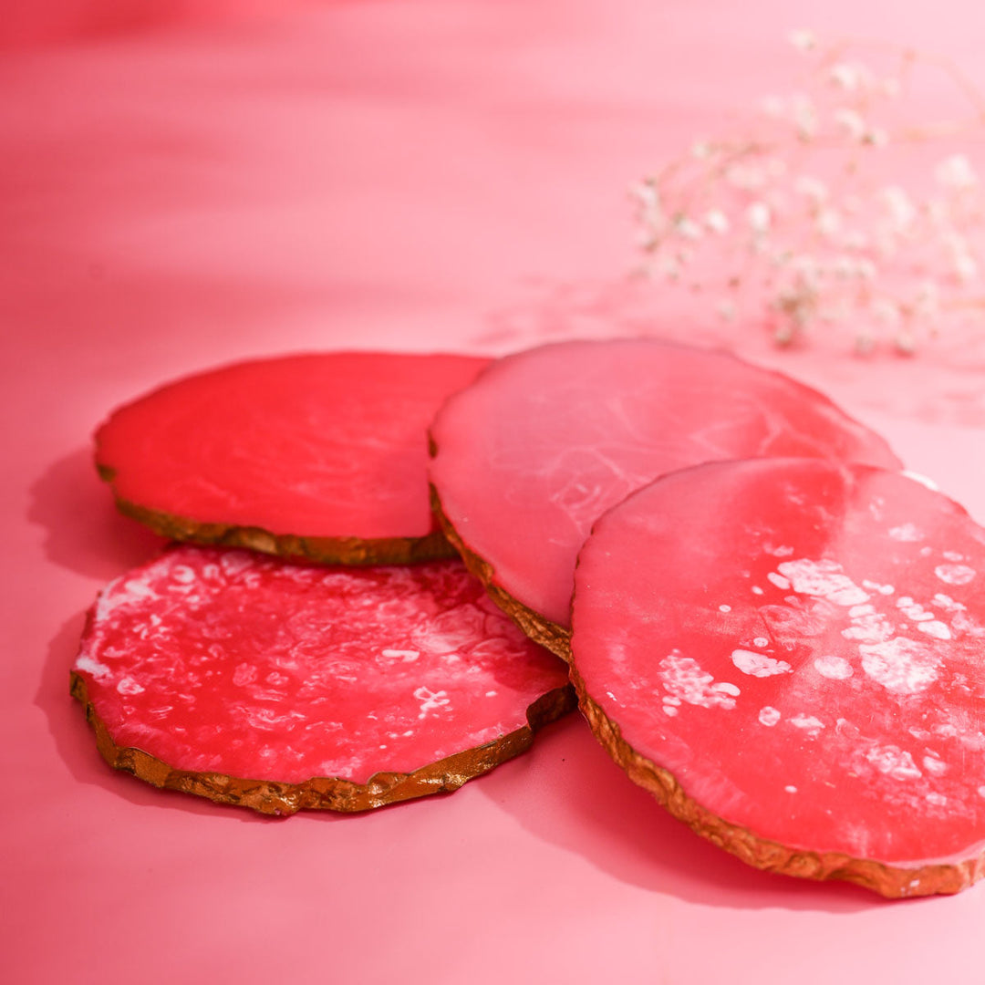 Carmine Coasters (Set Of 4)