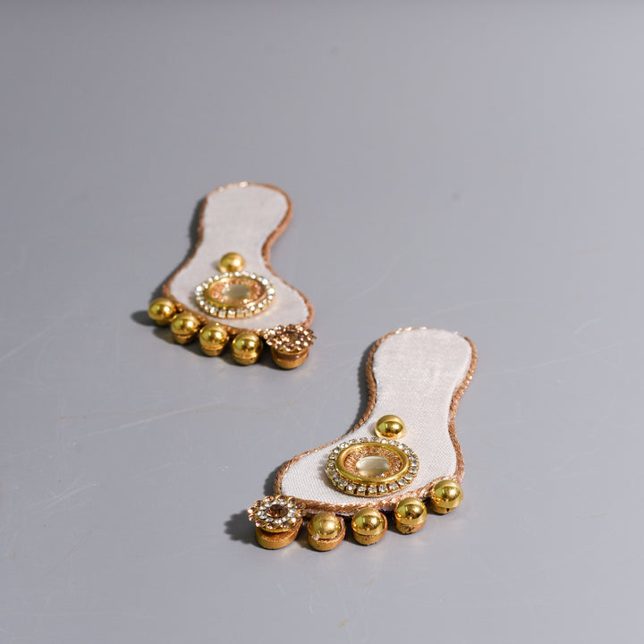 Chandni Pink Silver Lakshmi Feet