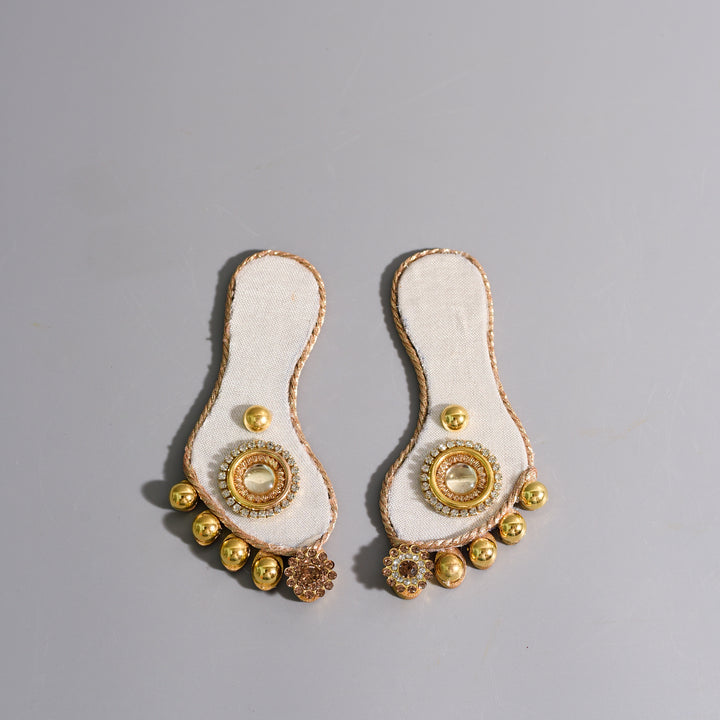 Chandni Pink Silver Lakshmi Feet