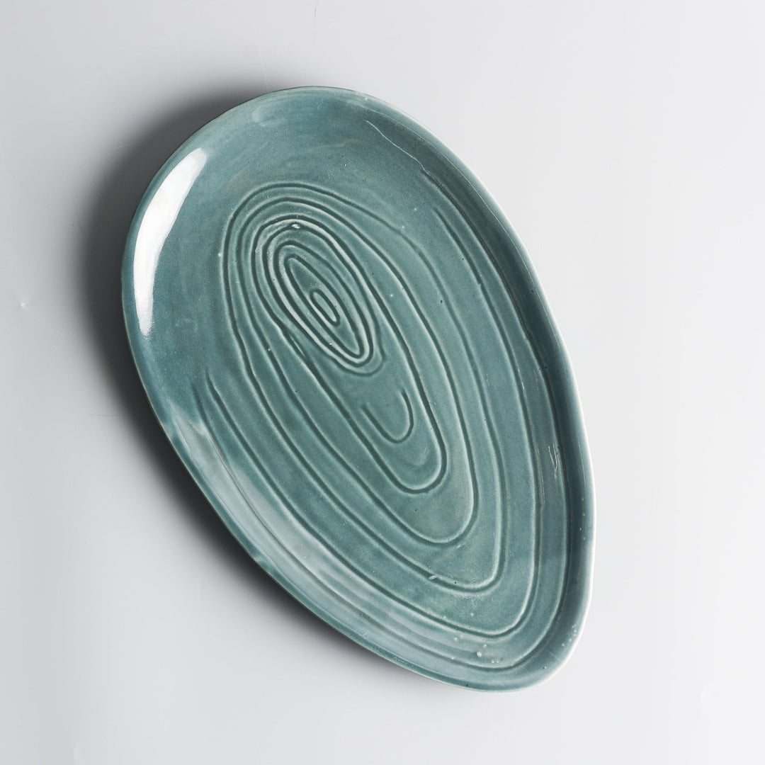 Cyan Ceramic Platter