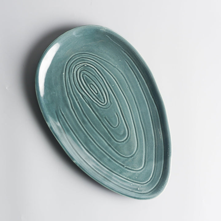 Cyan Ceramic Platter