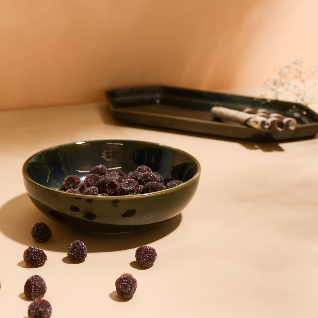 Emerald Green Ceramic Bowl