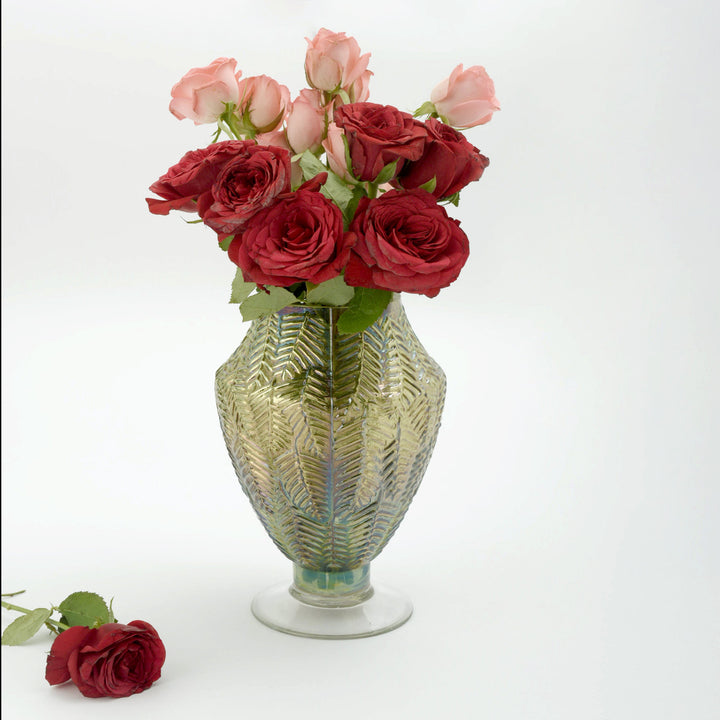 Fern Green Chalis Glass Vase