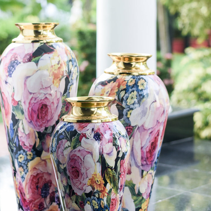Fleur Metal Printed Vase
