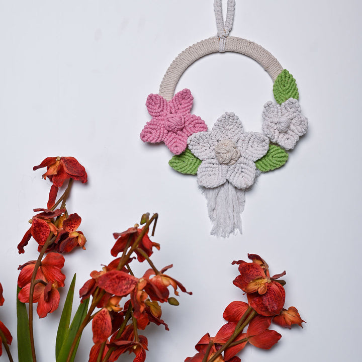 Floral Embrace Wall Hanging