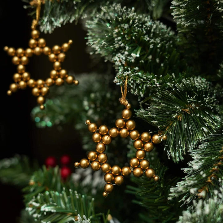Golden Star Ornament (Set Of 6)