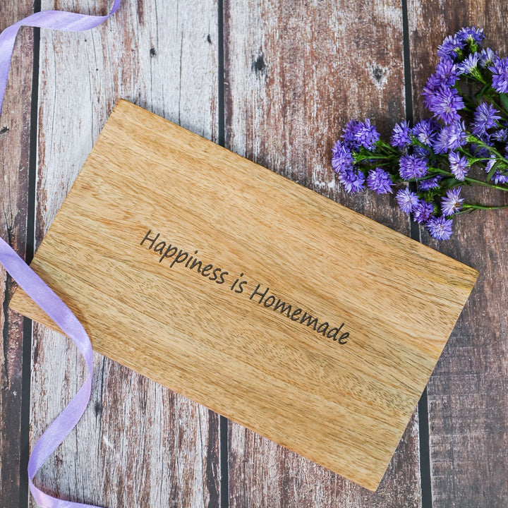 Happy At Home Wooden Platter