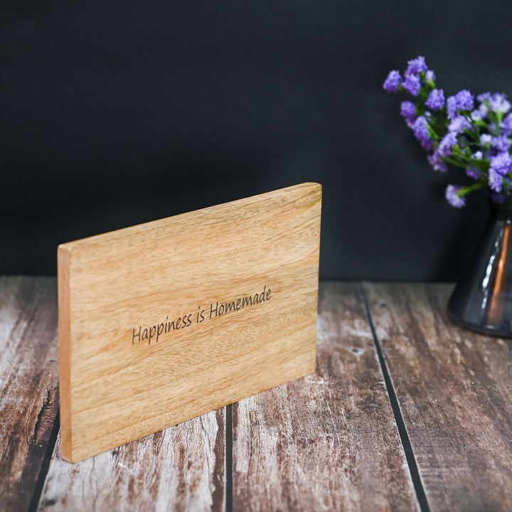 Happy At Home Wooden Platter
