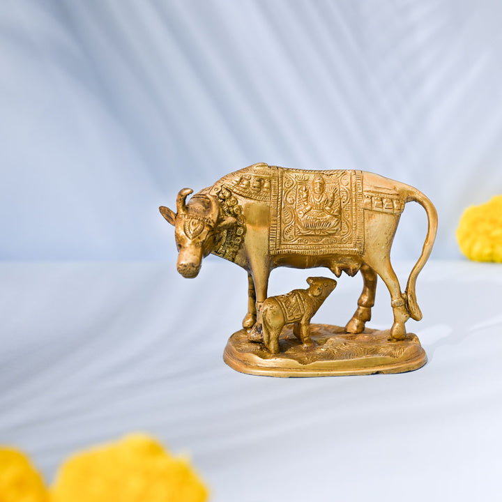 Kamadhenu Cow And Calf Idol