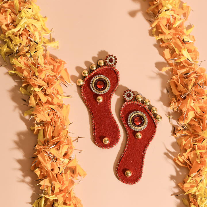 Laal Dori Braided Lakshmi Feet