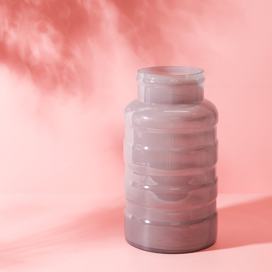 Moonstone Grey Bottle Glass Vase