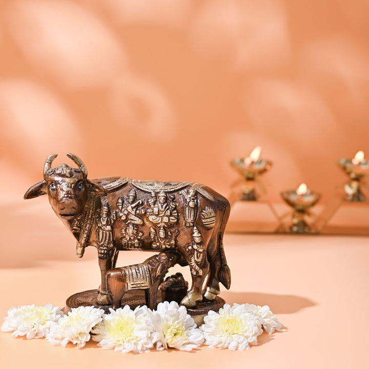 Punyakoti Cow And Calf Idol