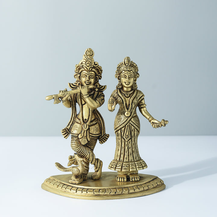 Radha Krishna Brass Idol