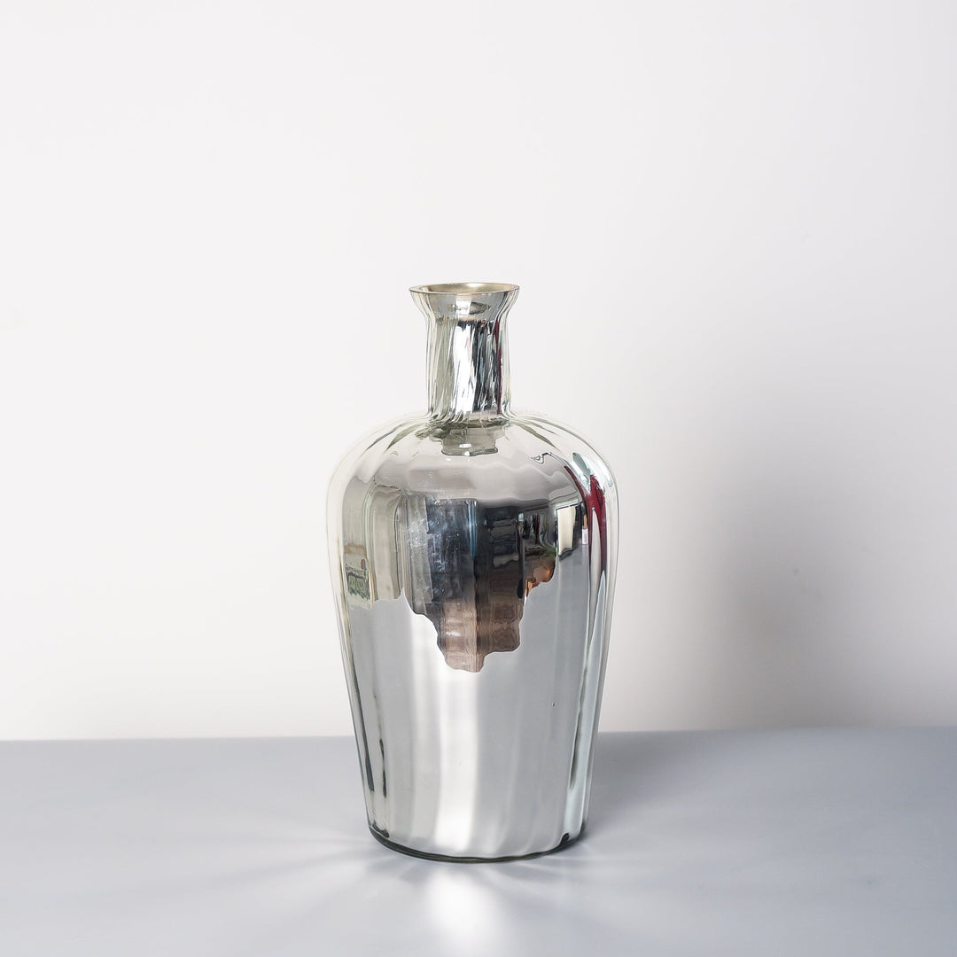 Silver Glass Vase
