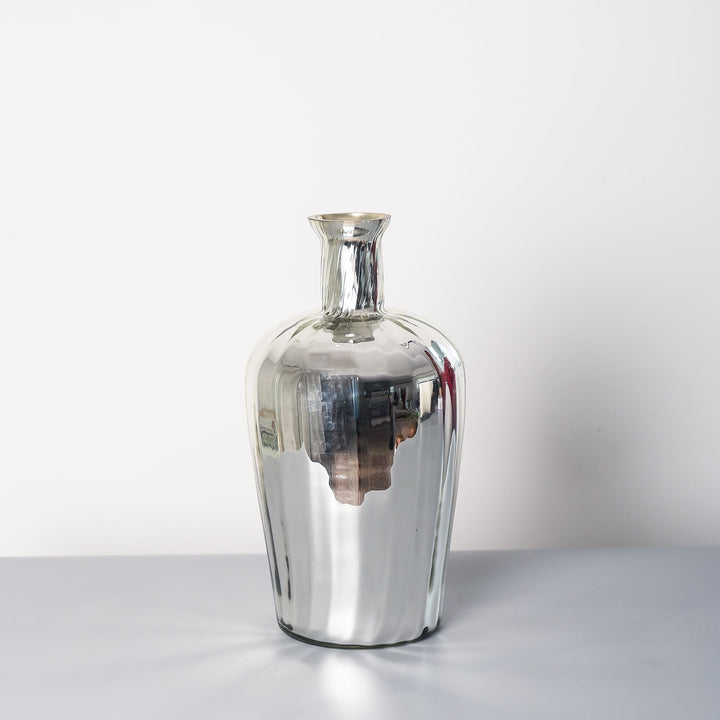 Silver Glass Vase