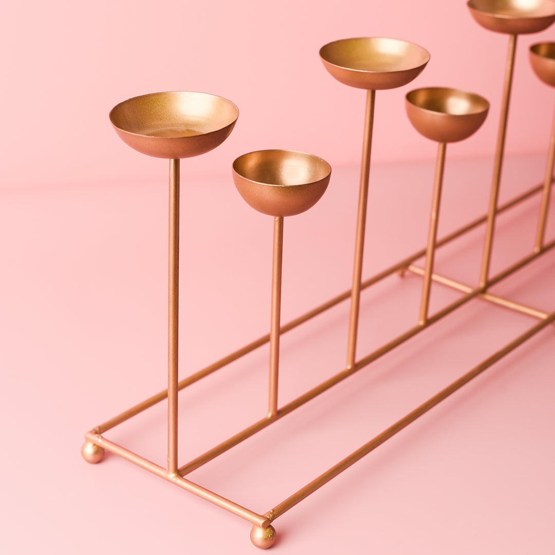 1 - Row Rectangle Tealight Holder