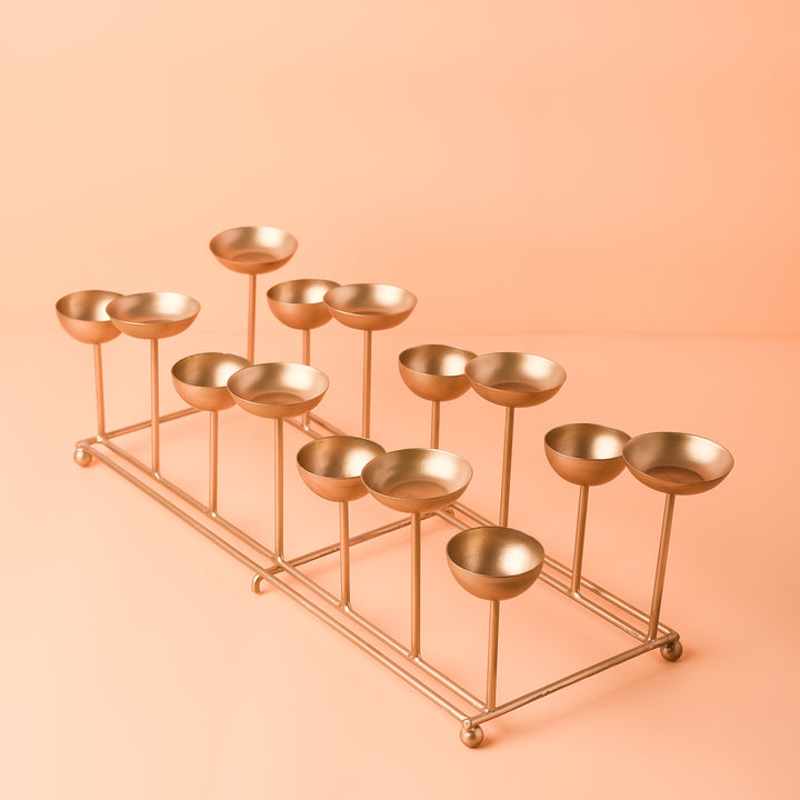 Small 2-Row Tealight Holder